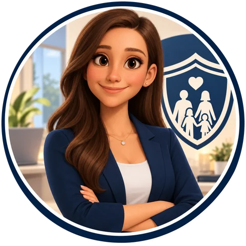 Illustration of Lucy, the Lifeline Lucy brand character